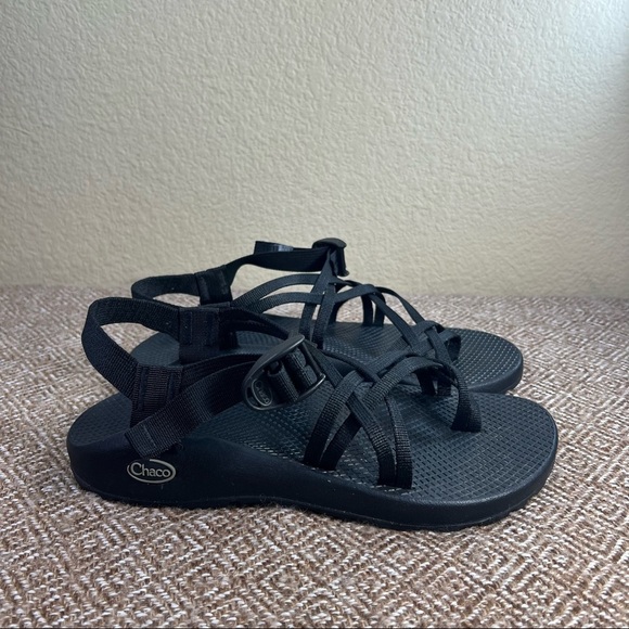 Chaco Womens Sz 10 Sandals Z/2 Classic Strappy Black Walking Water Trail Gorpcor - Picture 1 of 7